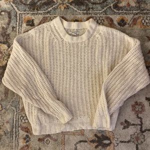 Classic cozy white American Eagle knit sweater